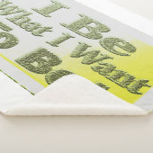 Niedliches Design über "I Be" T - Shirt Throw Pill Sherpadecke (3/4)