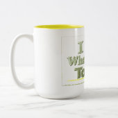 Niedliches Design über "I Be" T - Shirt Throw Pill Zweifarbige Tasse (Links)