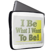 Niedliches Design über "Ich bin" Laptopschutzhülle (Vorne Rechts)