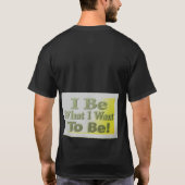 Niedliches Design über "Ich bin" T-Shirt (Rückseite)