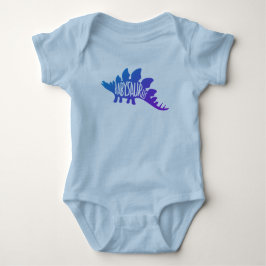 Niedliches Design von Baby Dinosaur in Blau Baby Strampler
