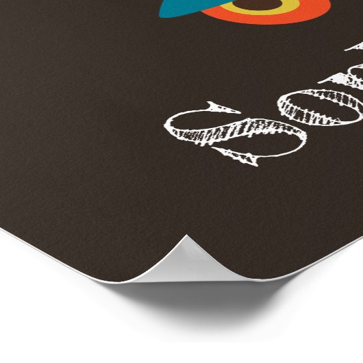 Niedliches Design von Kindermädchen Poster (Ecke)