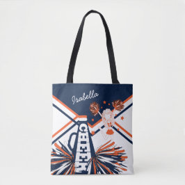 Niedliches Design von Orange, White und Blue Chefl Tasche