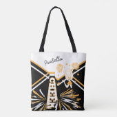 Niedliches Design von White, Black und Gold Chefle Tasche (Rückseite)