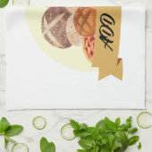 Niedliches Dessert Brot Backbäckerei individuelle Geschirrtuch (Gefaltet)