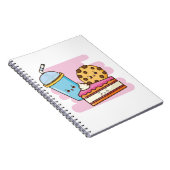 Niedliches Dessert Trio - Kuchen, Cookie und Trink Notizblock (Rechte Seite)