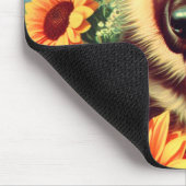 Niedliches deutsches Shepherd-Welpenbild Mousepad (Ecke)