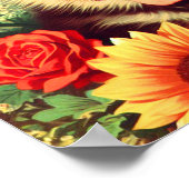 Niedliches deutsches Shepherd-Welpenbild Poster (Ecke)