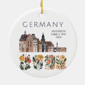 Niedliches Deutschland Keramik Ornament (Hinten)