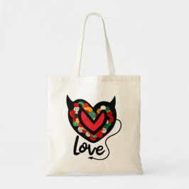 Niedliches Devilish Liebe Tote Bag Tragetasche
