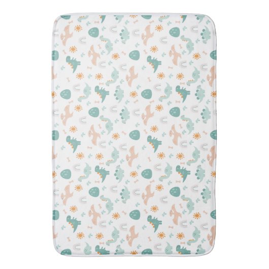 Niedliches Dino Adventure Pattern Kinder Badezimme Badematte (Vorderseite Vertikal)