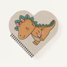 Niedliches Dino-Design für Kinder Notizblock
