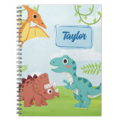 Niedliches Dino Dreams Notebook - Spielfilm für Ki Notizblock (Vorderseite)