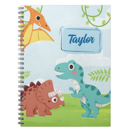 Niedliches Dino Dreams Notebook - Spielfilm für Ki Notizblock