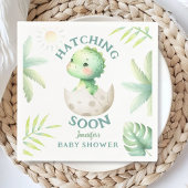 Niedliches Dino Gender Neutral Dinosaur Babydusche Serviette