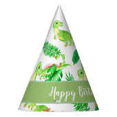 Niedliches Dino im tropischen Garten Babydecke Partyhütchen (Links)