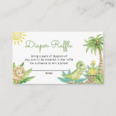 Niedliches Dinosaur Baby Duschdusche Windelwanne R Begleitkarte (Vorderseite)