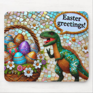 NIEDLICHES DINOSAUR OSTERREICHEN Eier ~ Mousepad