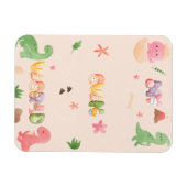 Niedliches Dinosaur World Flexible Foto Magnet (Horizontal)