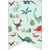 Niedliches Dinosaurier-Blue-Boy-Duschvorrichtung P Wimpelkette (Erste Fahne)