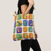 Niedliches Dinosaurier Collage Pattern - Spaß & Sp Tasche (Von Nahem)