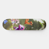 Niedliches Dinosaurier-Dschungelskateboard Skateboard (Horizontal)
