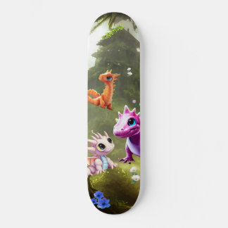Niedliches Dinosaurier-Dschungelskateboard Skateboard