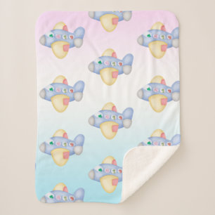 Niedliches Dinosaurier-Flugzeug Student Kindergebu Sherpadecke