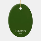 Niedliches Dinosaurier-Foto Keramik Ornament (Hinten)