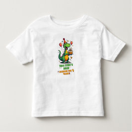 Niedliches Dinosaurier Geburtstagsjubiläum für 4-J Kleinkind T-shirt