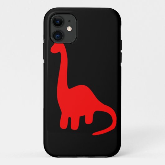 Niedliches Dinosaurier iPhone 5 Fall-Rot Dino Case-Mate iPhone Hülle (Rückseite)