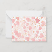 Niedliches Dinosaurier Kid's Valentine-Party Mitteilungskarte (Rückseite)