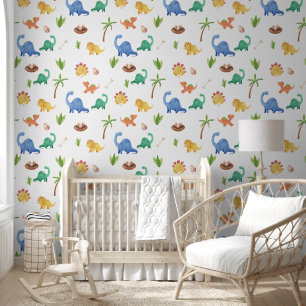 Niedliches Dinosaurier-Kinderzimmer Kinderzimmer Tapete