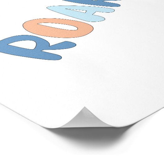 Niedliches Dinosaurier-Kinderzimmer Poster (Ecke)