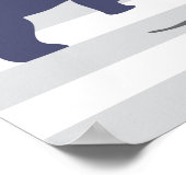 Niedliches Dinosaurier-Kinderzimmer-Wachstumstabel Poster (Ecke)