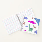 Niedliches Dinosaurier Muster Kids Notebook Notizblock (Innenseite)