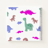 Niedliches Dinosaurier Muster Kids Notebook Notizblock (Rückseite)