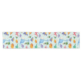 Niedliches Dinosaurier-Muster Kurzer Tischläufer (Horizontal)