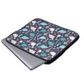 Niedliches Dinosaurier-Muster Laptopschutzhülle (Vorne Knopf)