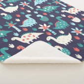 Niedliches Dinosaurier-Muster Sherpadecke (3/4)