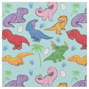 Niedliches Dinosaurier-Muster Stoff