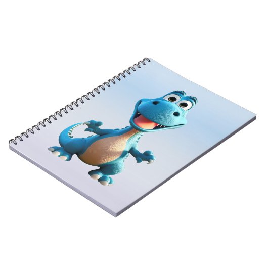 Niedliches Dinosaurier-Notebook, 6,5 x 8,75 Zoll Notizblock (Linke Seite)
