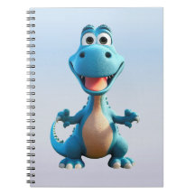 Niedliches Dinosaurier-Notebook, 6,5 x 8,75 Zoll