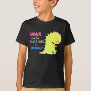 Niedliches Dinosaurier Rawr Shirt