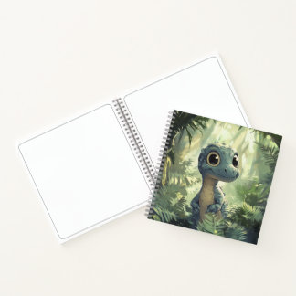 niedliches Dinosaurier-Sprier-Notebook Notizblock