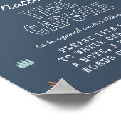 Niedliches Dinosaurier Time Kapselszeichen Poster (Ecke)