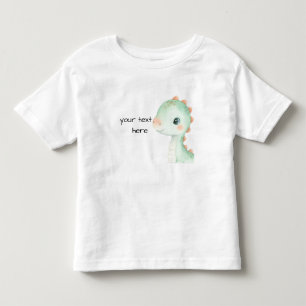 Niedliches Dinosaurier-Wasserfarben personalisiert Kleinkind T-shirt