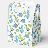 niedliches Dinosaurierkachelmuster Party Geschenkschachtel (Geöffnet)