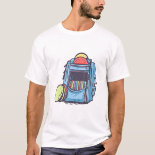 Niedliches Disk Golf Tour Bag mit Festplatten T-Shirt