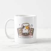Niedliches DJ verkratzen Kaffeetasse (Links)